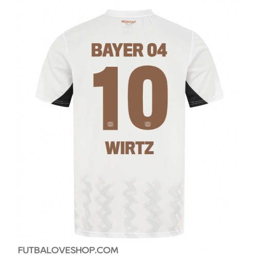 Dres Bayer Leverkusen Florian Wirtz #10 Preč 2024-25 Krátky Rukáv